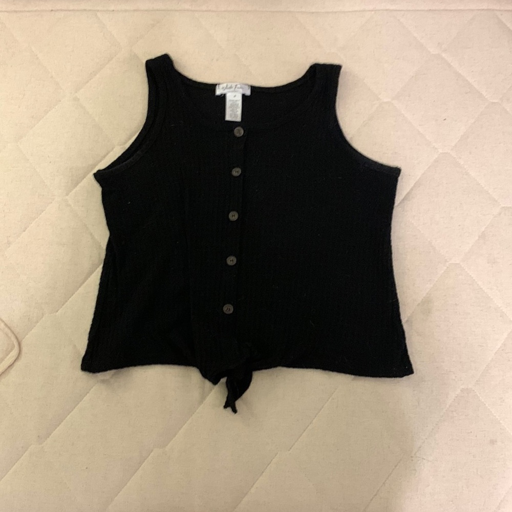 Black White Fawn tank top